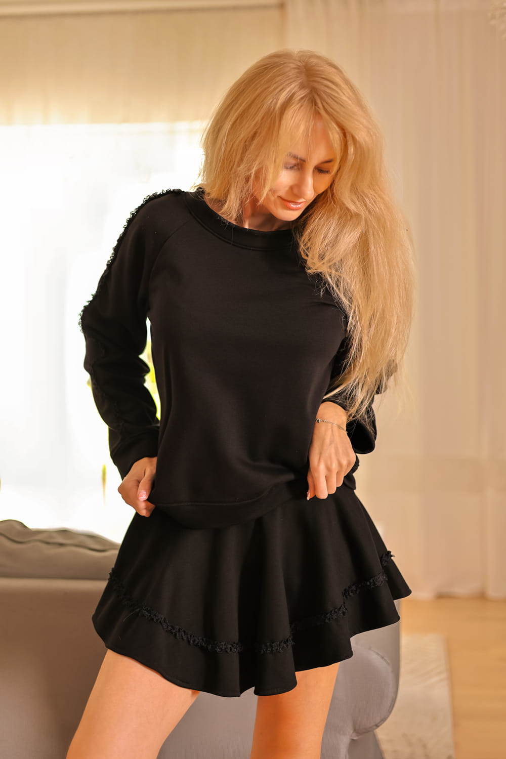 black - Skort model 214272 Mirale