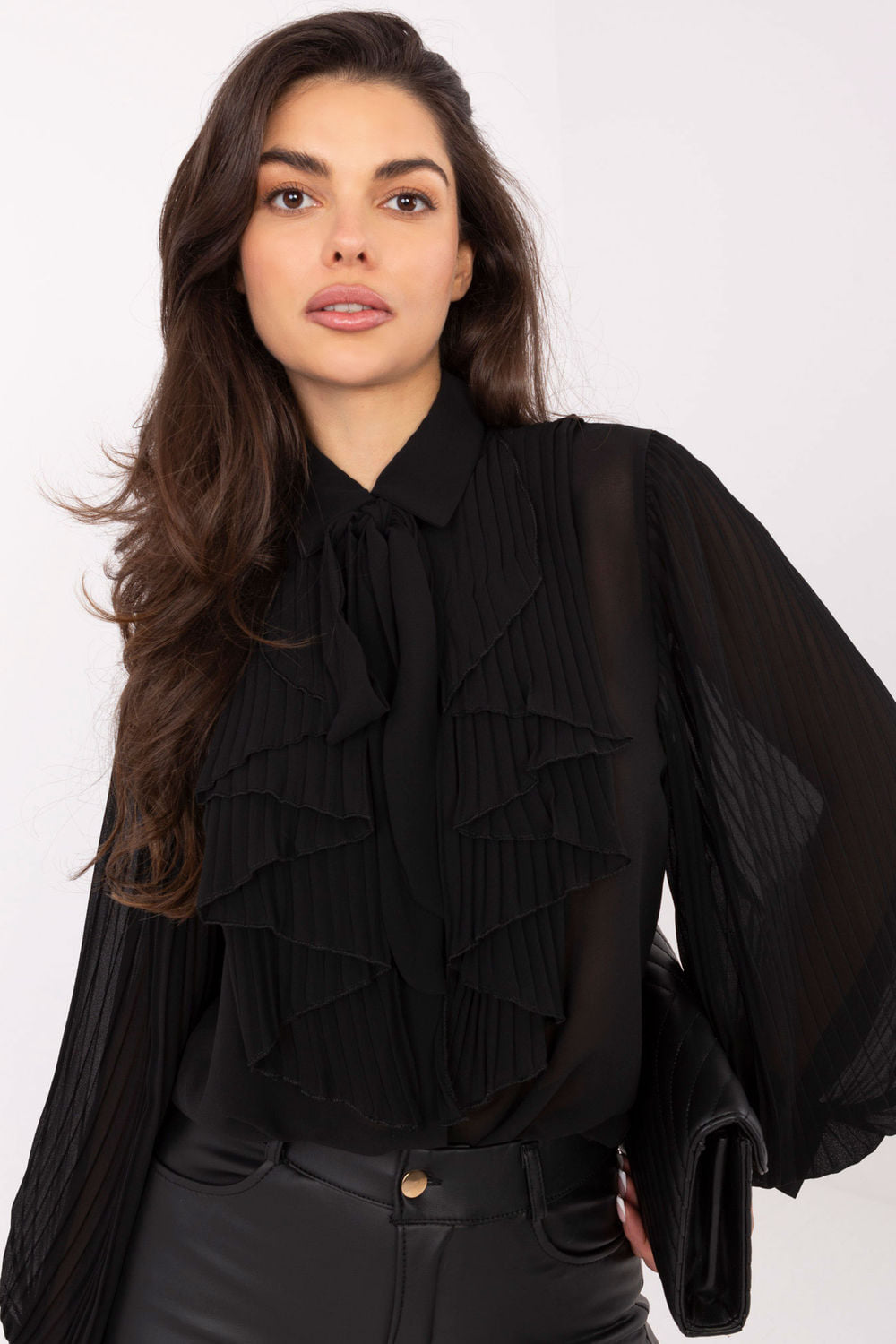 black - Long sleeve shirt model 221590 Italy Moda