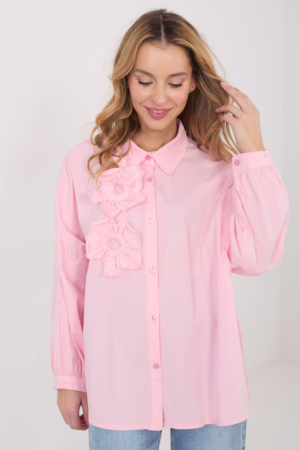 pink - Long sleeve shirt model 223331 Factory Price