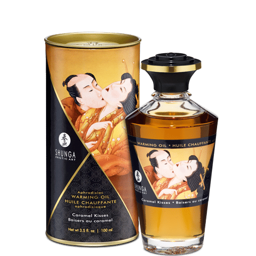 Warming massage oil caramel kisses 3.5 oz