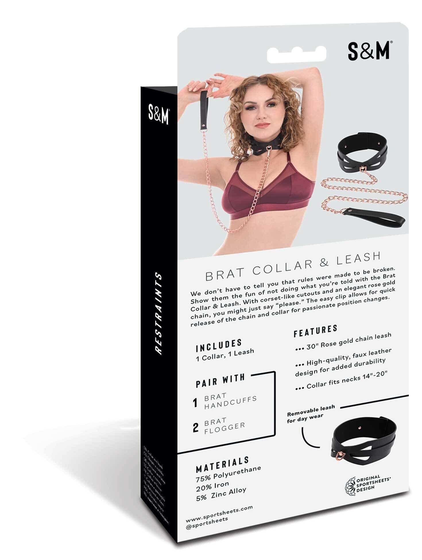 S&M BRAT COLLAR & LEASH