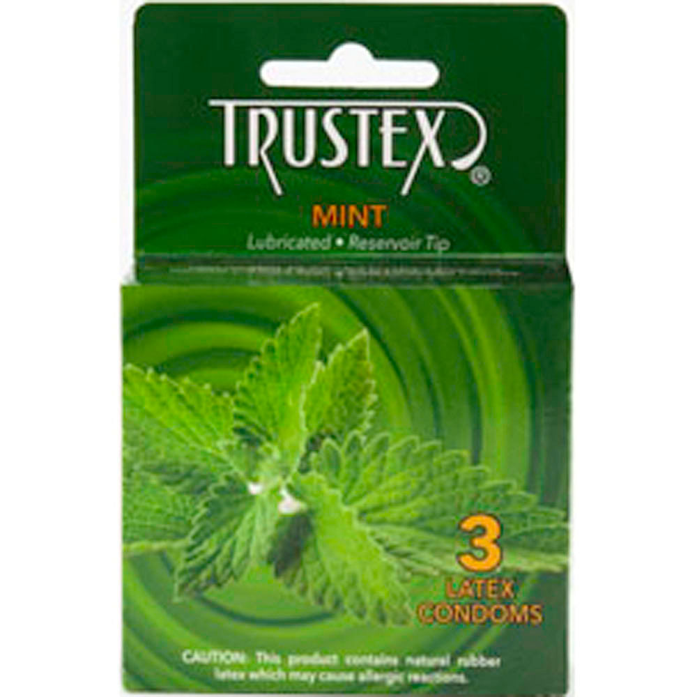 Trustex Flavored Lubricated Condoms – 3 Pack – Mint