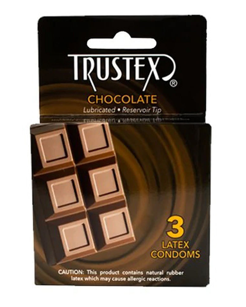 Trustex Flavored Lubricated Condoms – 3 Pack – Chocolate