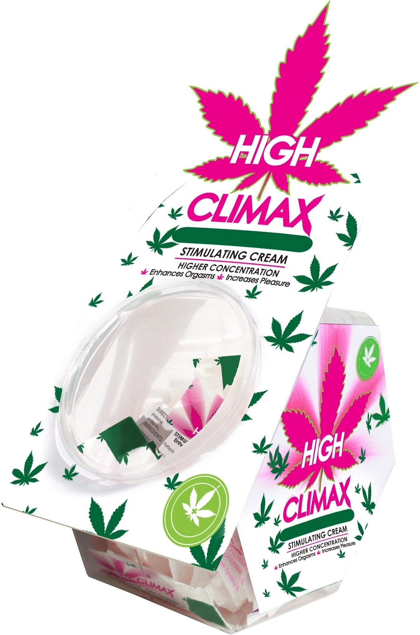 High Climax Female Stimulating Cream – 0.067 Fl.  Oz. – 50 Pc. Bowl Display