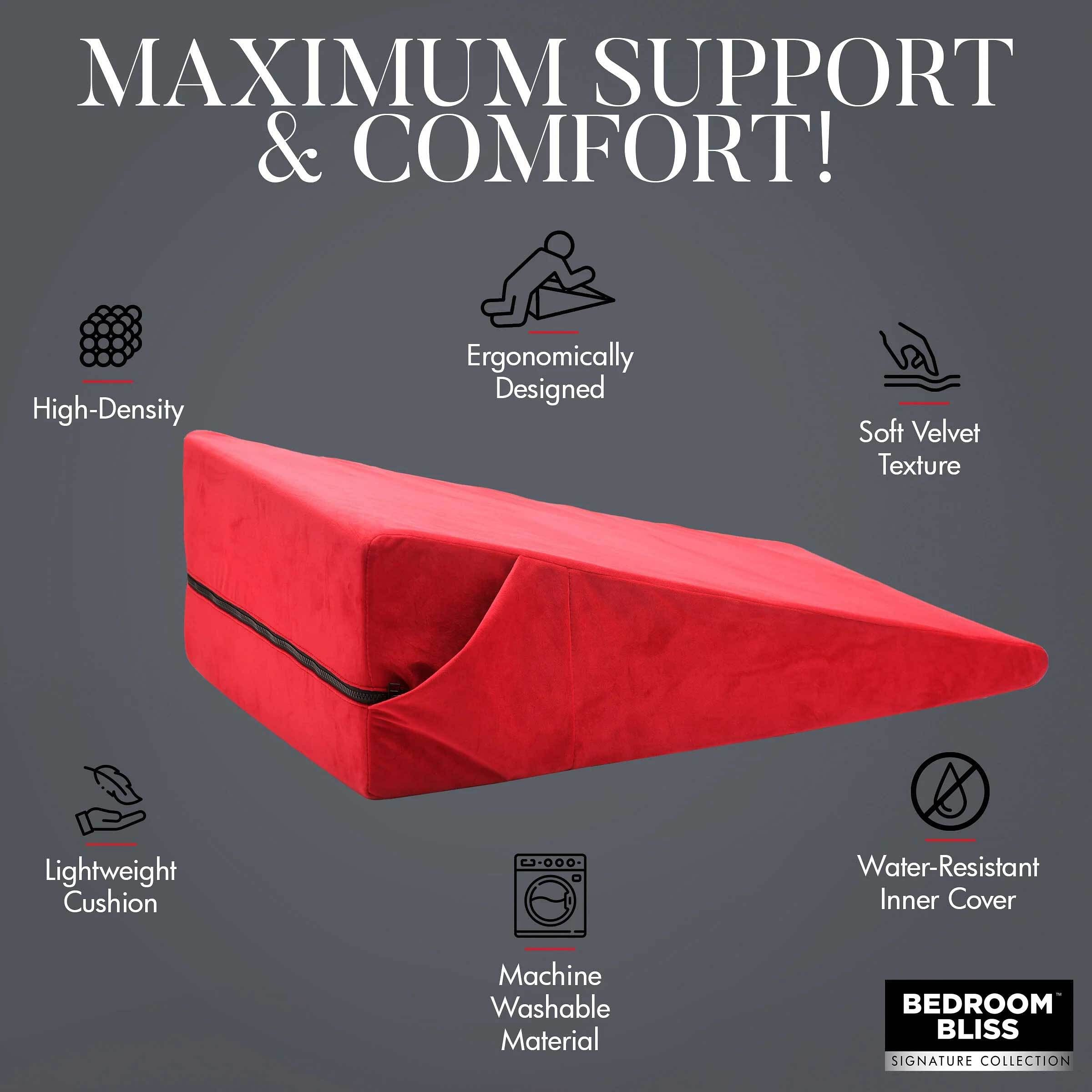 Xl-Love Cushion Large Wedge Pillow – Red