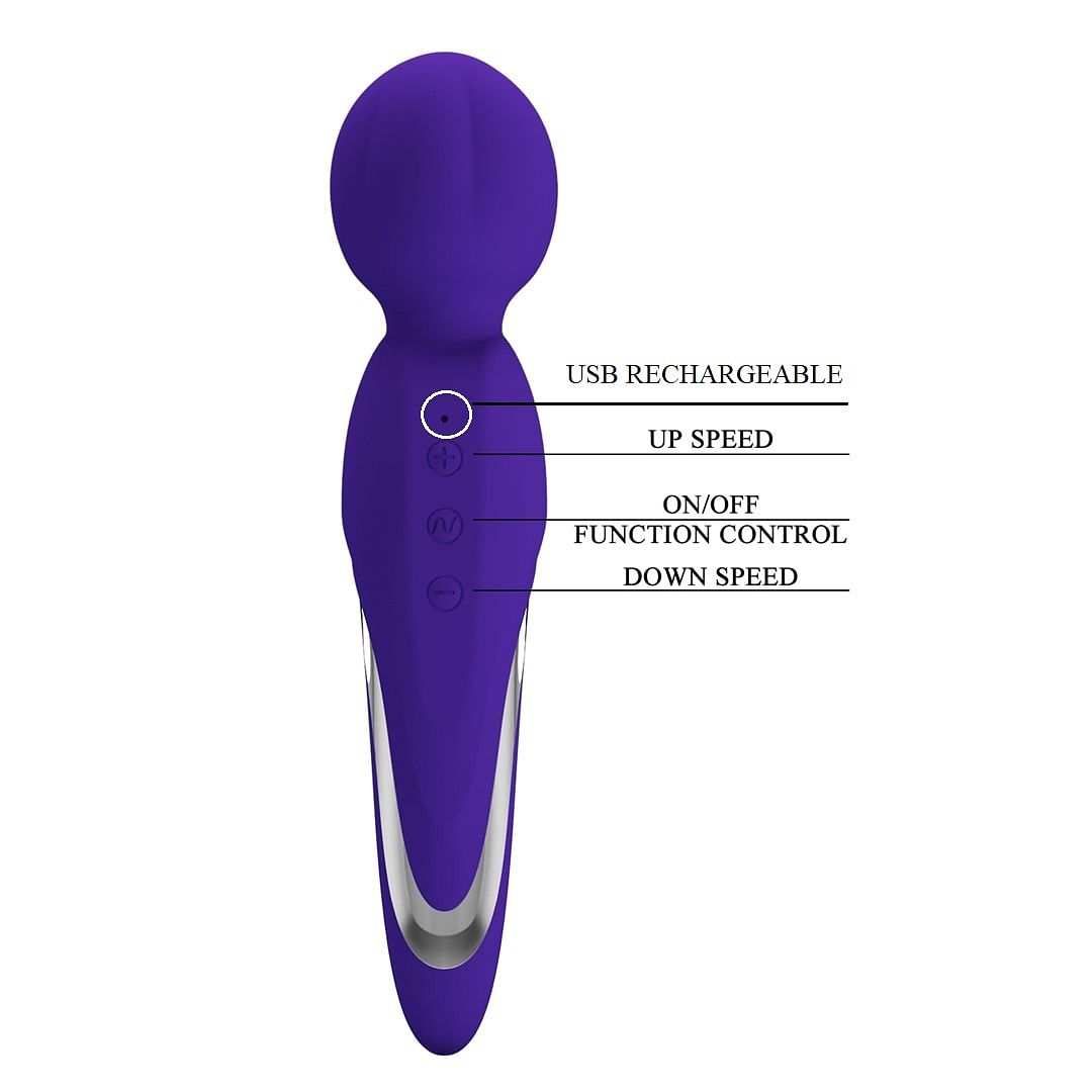 Walter Super Soft Silicone Wand – Violet