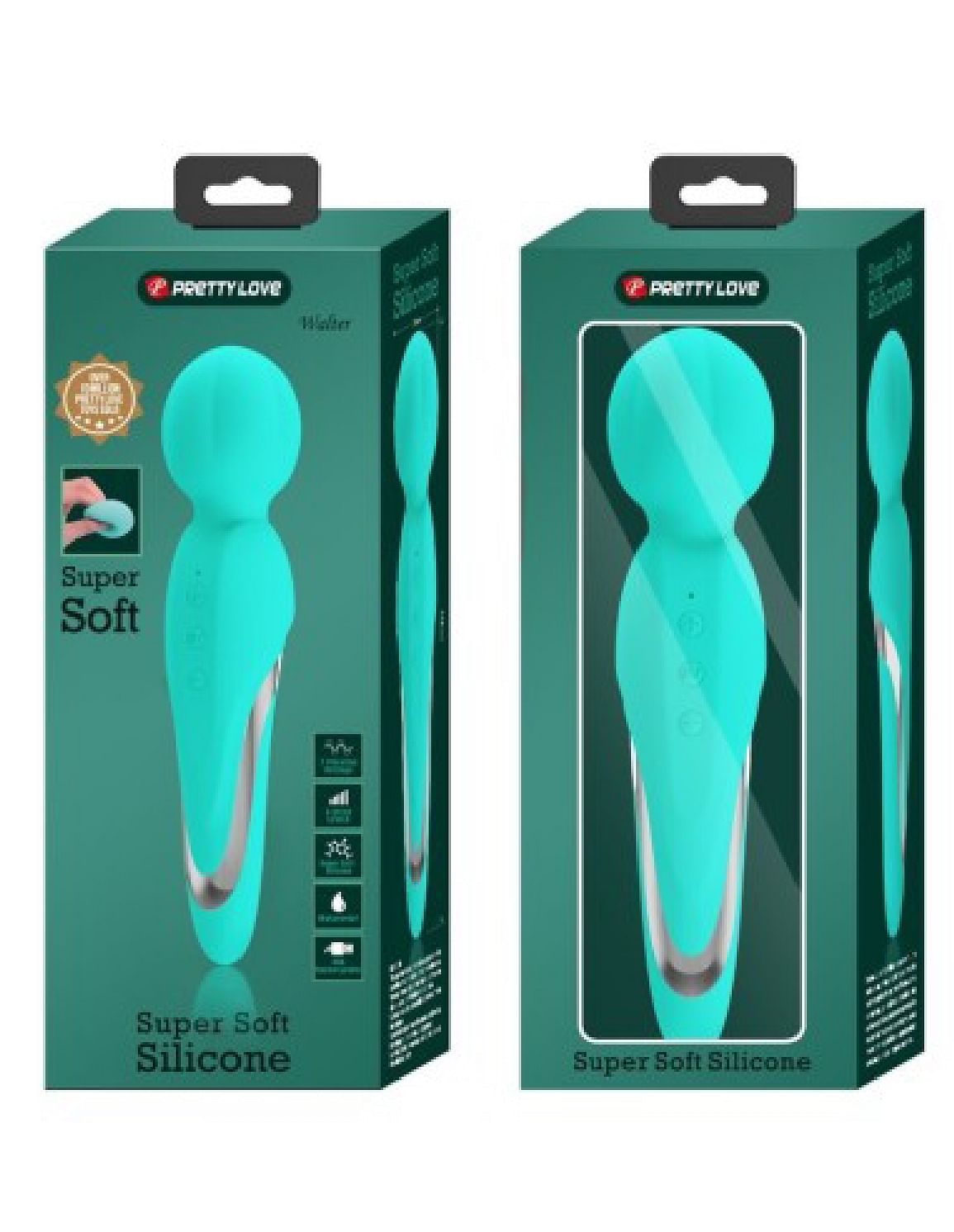 Walter Super Soft Silicone Wand – Seafoam