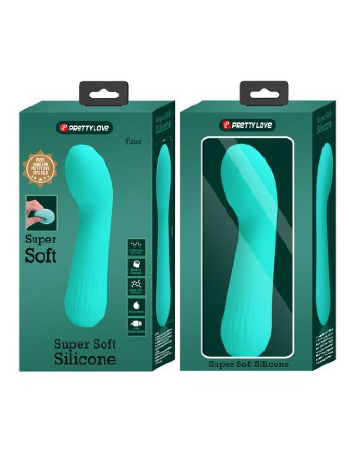 Faun Rechargeable Vibrator – Turquoise