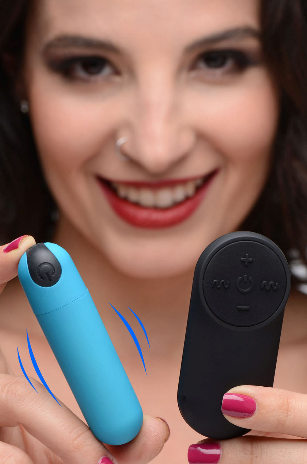 Bang Vibrating Bullet With Remote Control – Blue