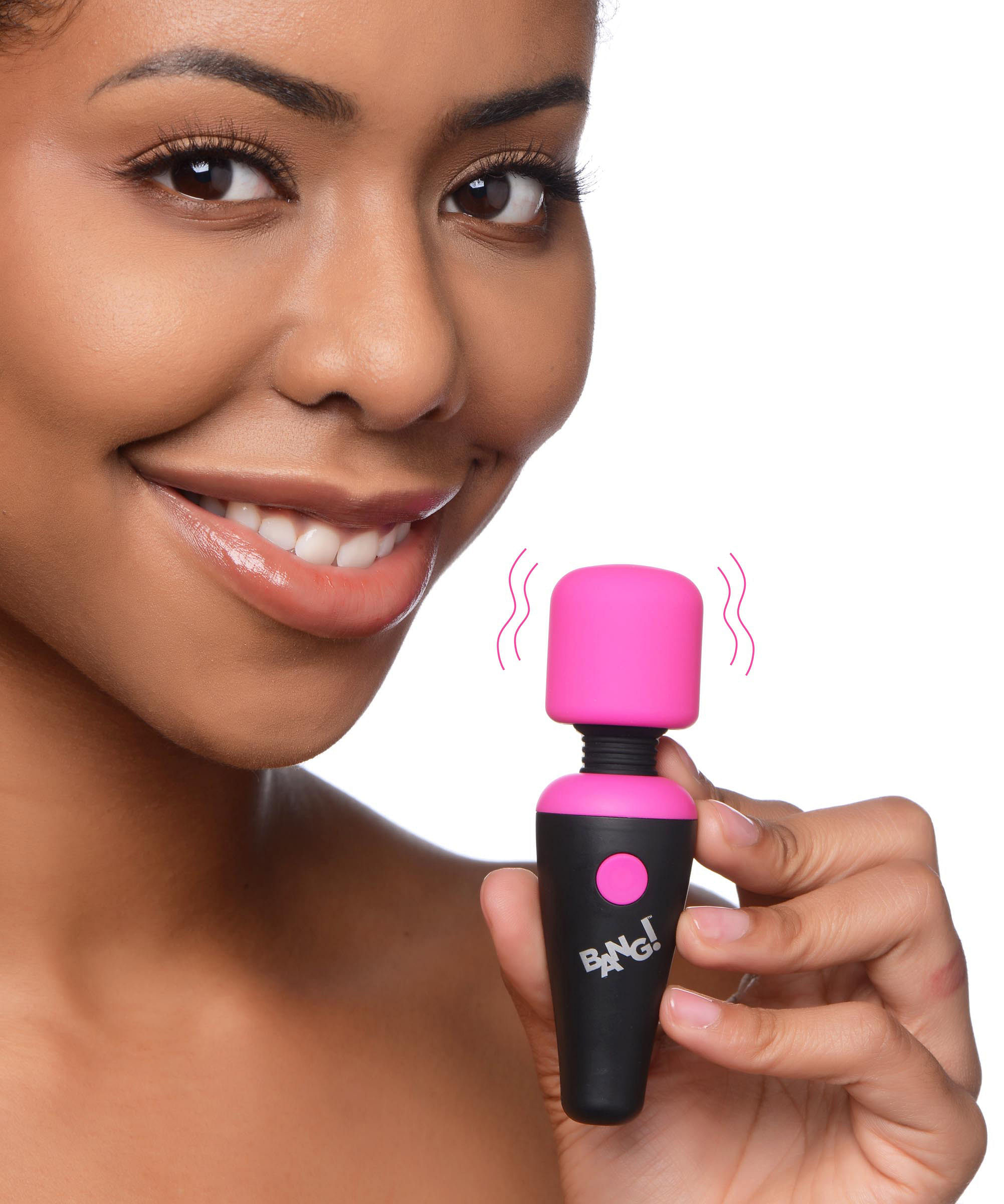 Bang – 10x Vibrating Mini Silicone Wand – Pink