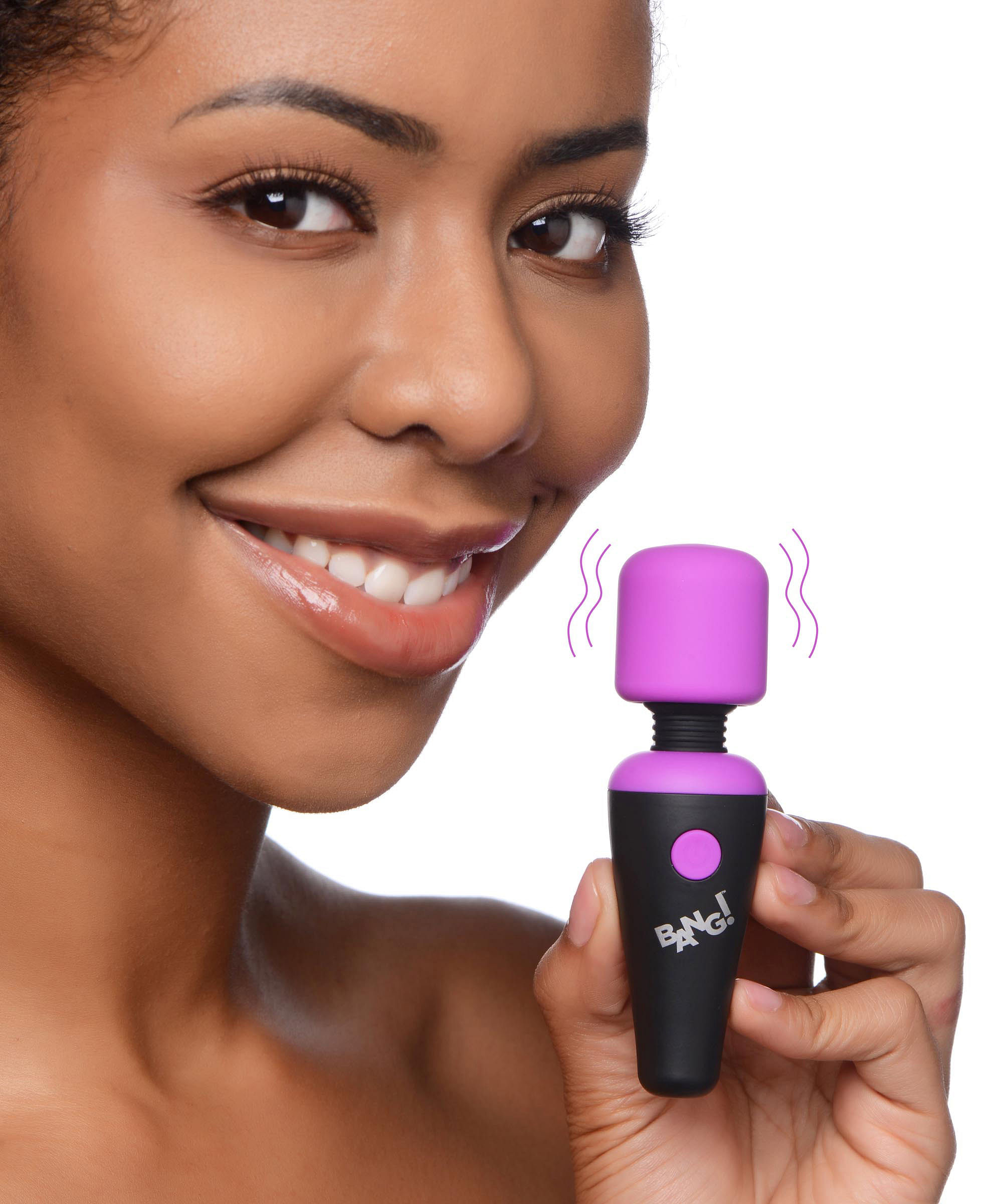 Bang – 10x Vibrating Mini Silicone Wand – Purple