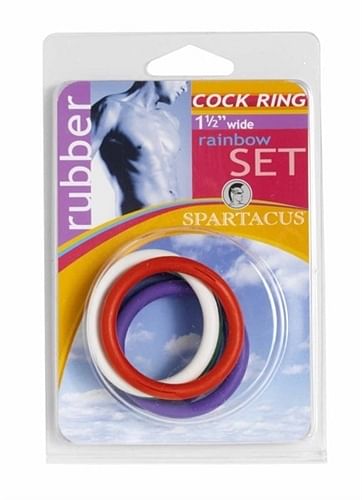 Rubber C-Ring Set – 1.5 Inches – Rainbow