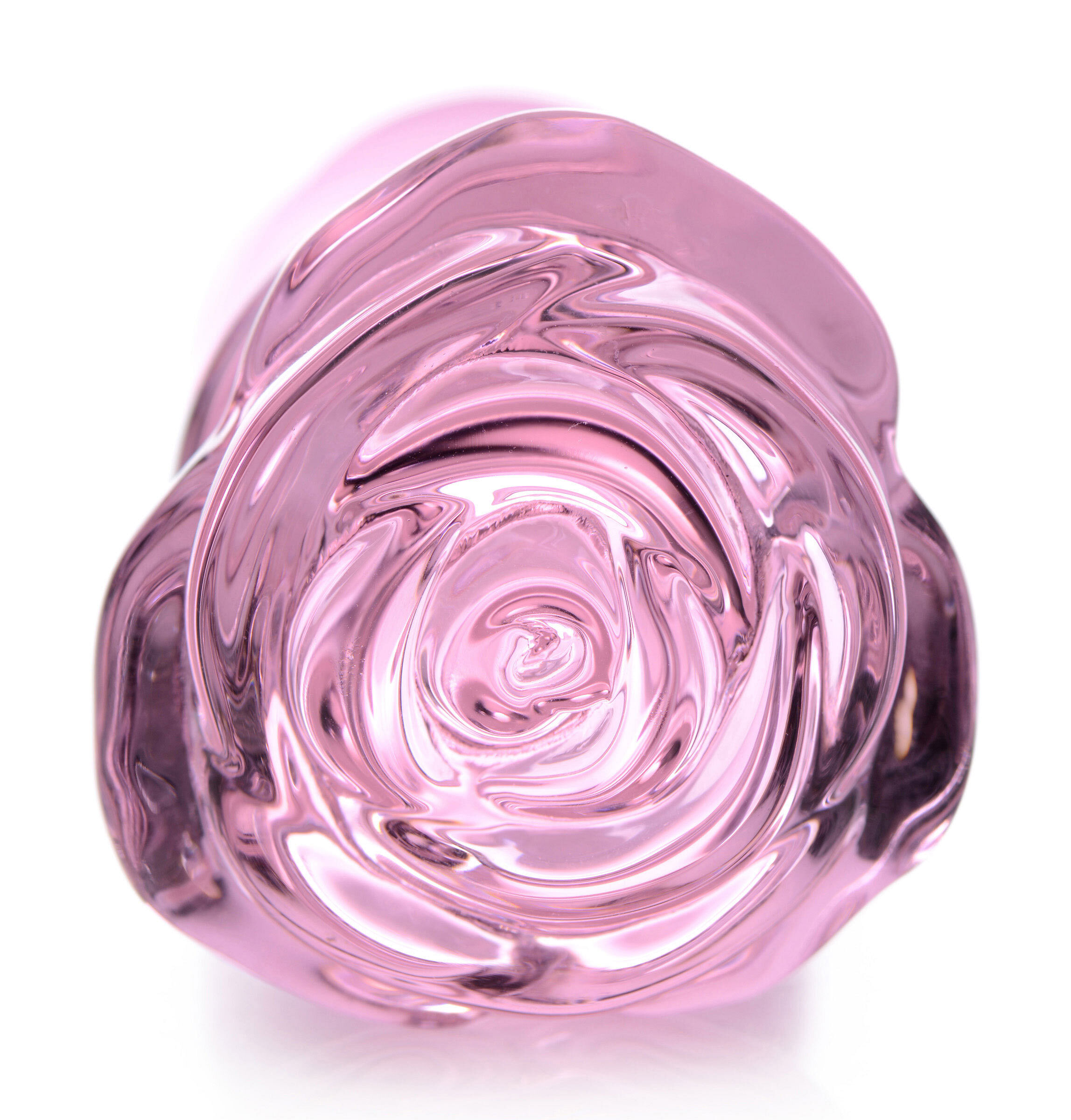 Pink Rose Glass Anal Plug – Large