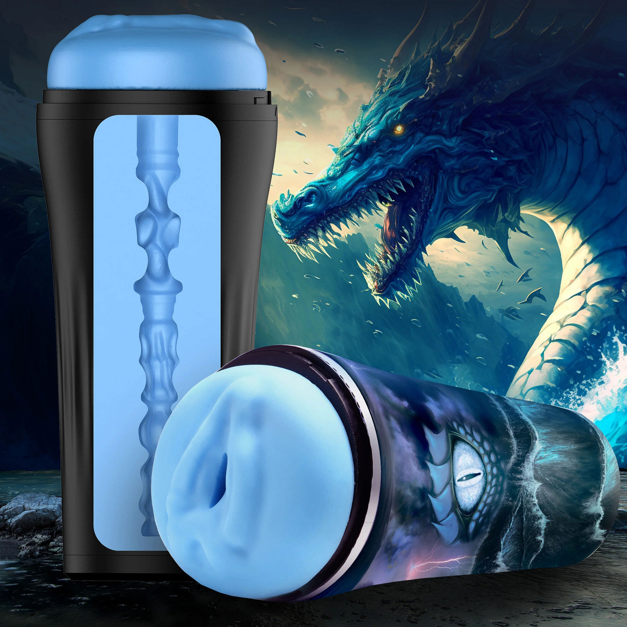 Pussidon Sea Monster Stroker – Blue