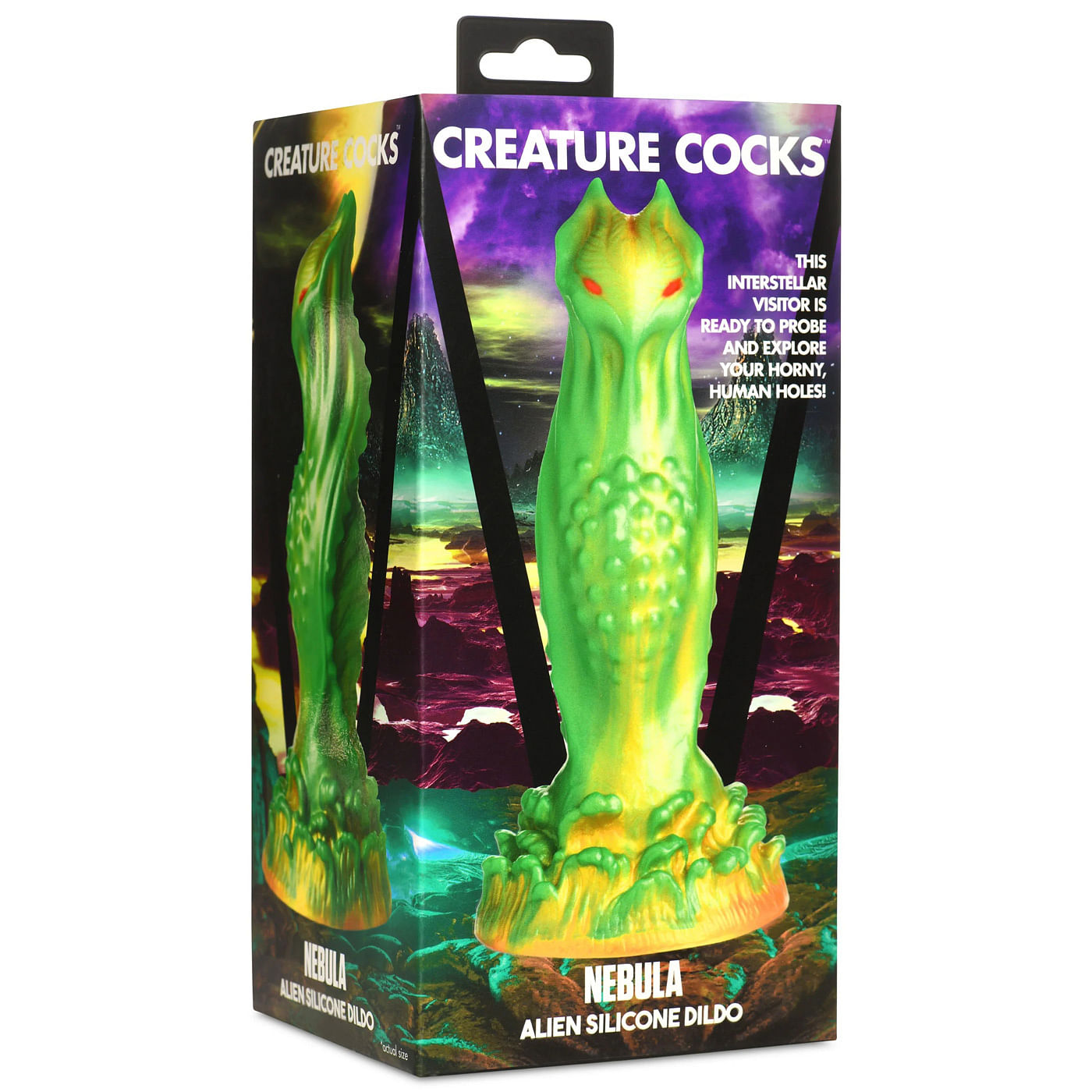 Nebula Alien Silicone Dildo – Green