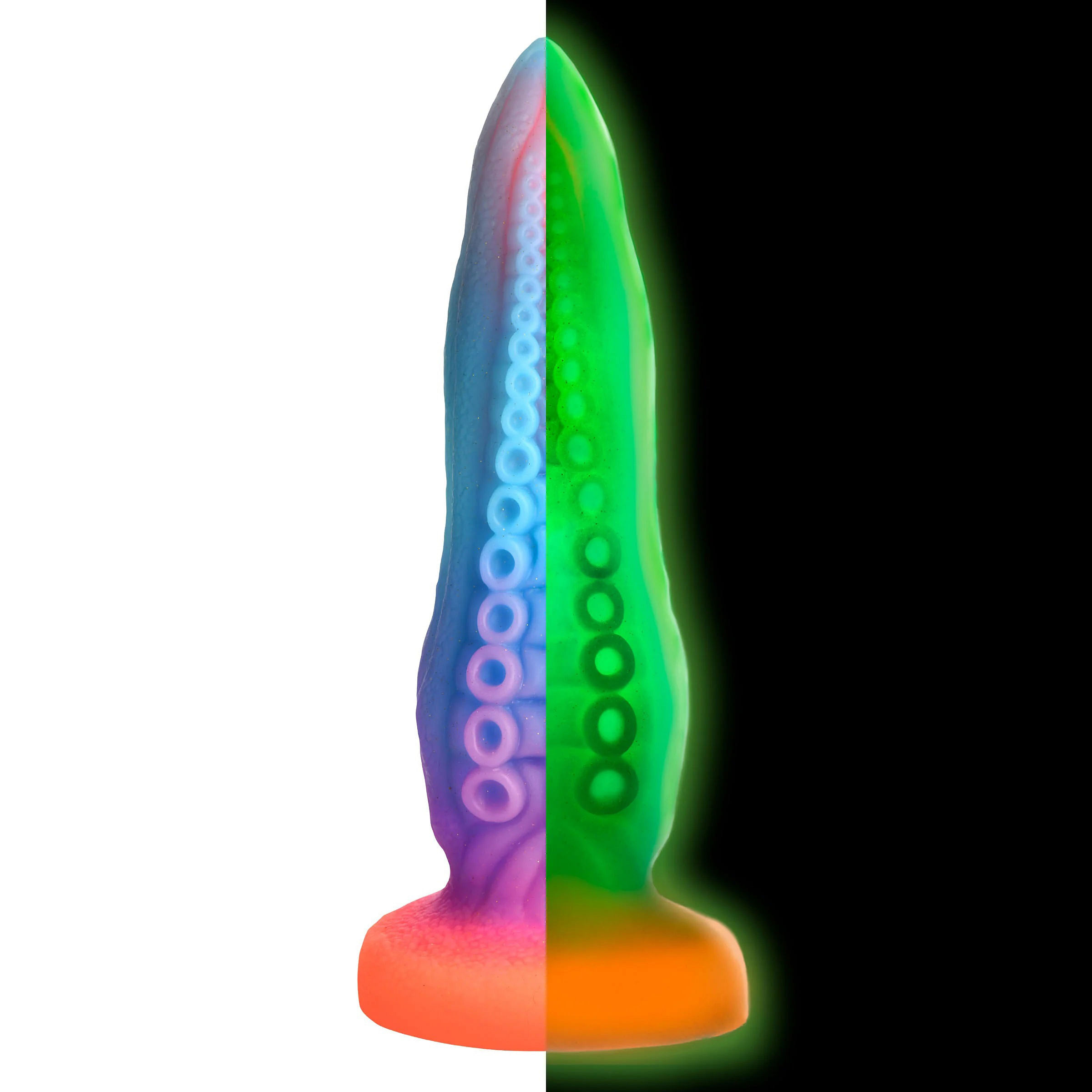 Tenta-Cock Glow-in-the-Dark Silicone Dildo