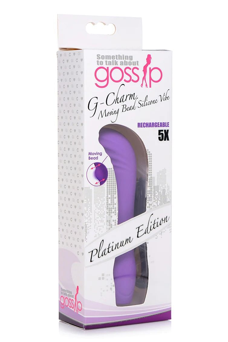 5x G-Charm Moving G-Spot Bead Mini Vibe – Violet