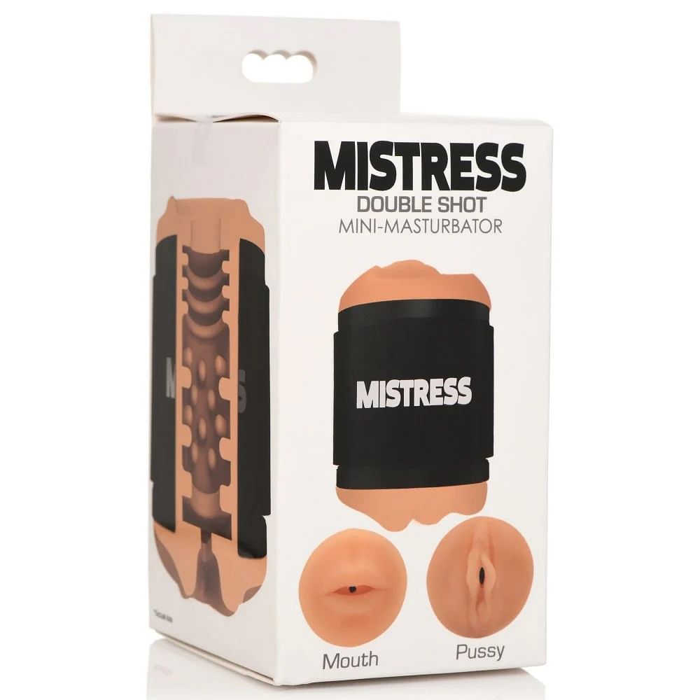 Mistress Double Shot Mouth and Pussy Stroker – Medium