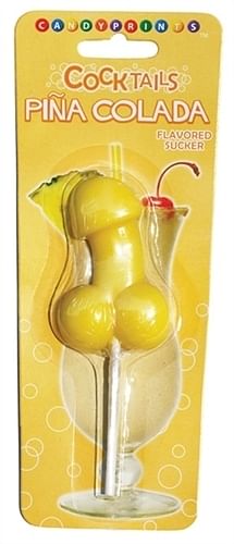 Pina Colada Cocktail Sucker