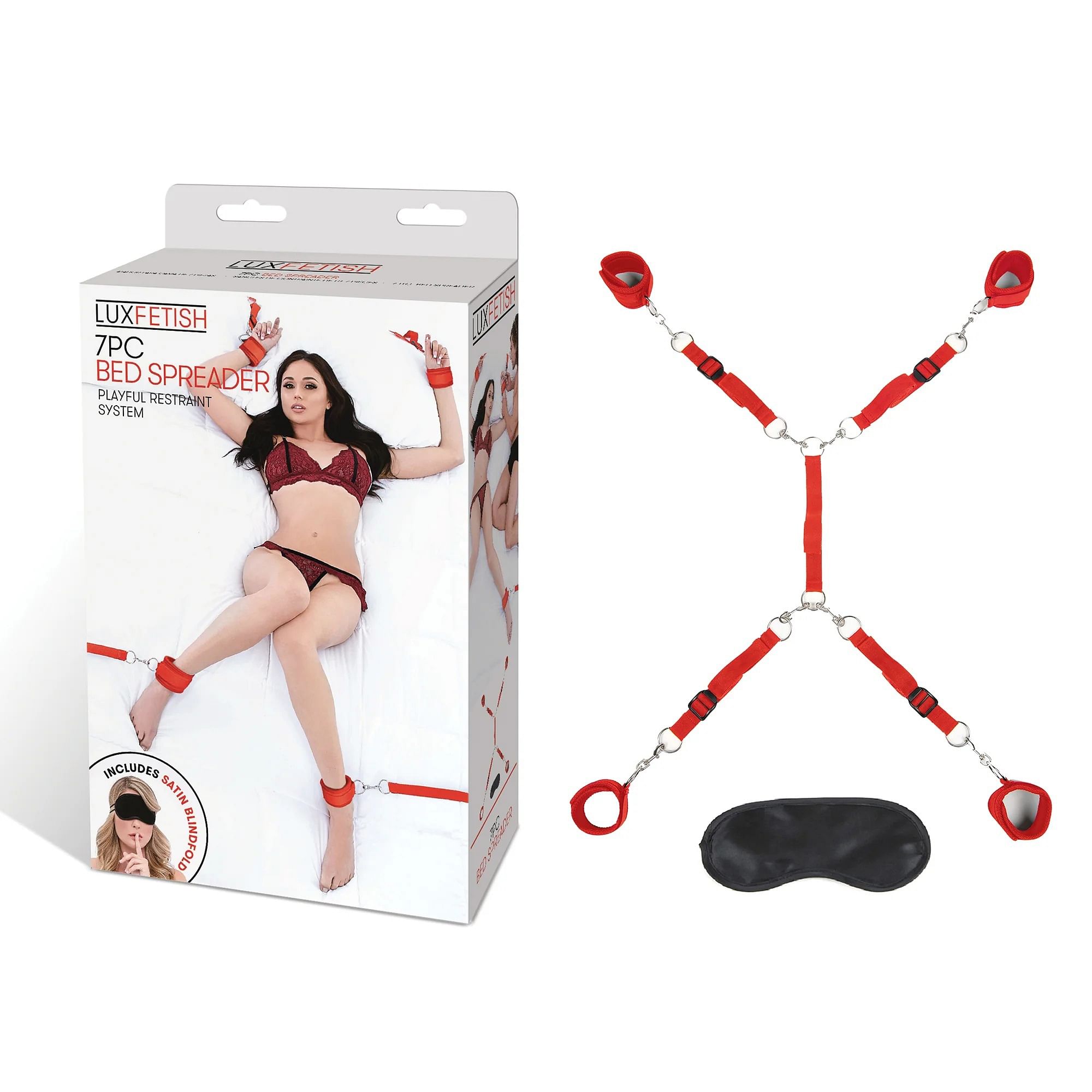 7 Pc Bed Spreader – Red