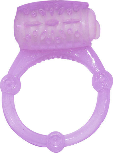 Humm Dinger Vibrating Penis Ring Clitoral Stiimulator – Purple