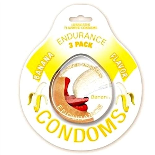 Endurance Condoms – Banana – 3 Pack