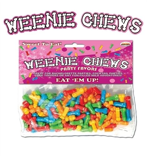 Weenie Chews Multi Flavor Assorted Penis Shaped Candy – 125 Piece Bag