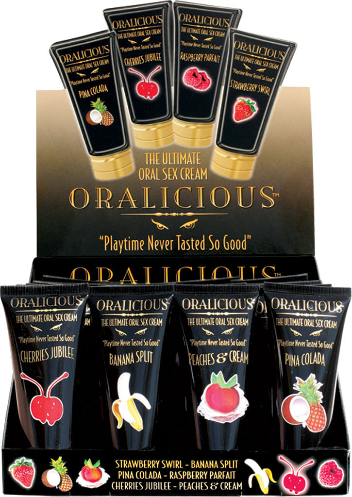 Oralicious – 24 Piece P.O.P. Display – 2 Fl. Oz. Tubes – Assorted Flavors