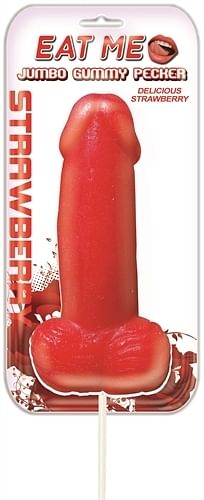 Eat Me Jumbo Gummy Pecker – Strawberry