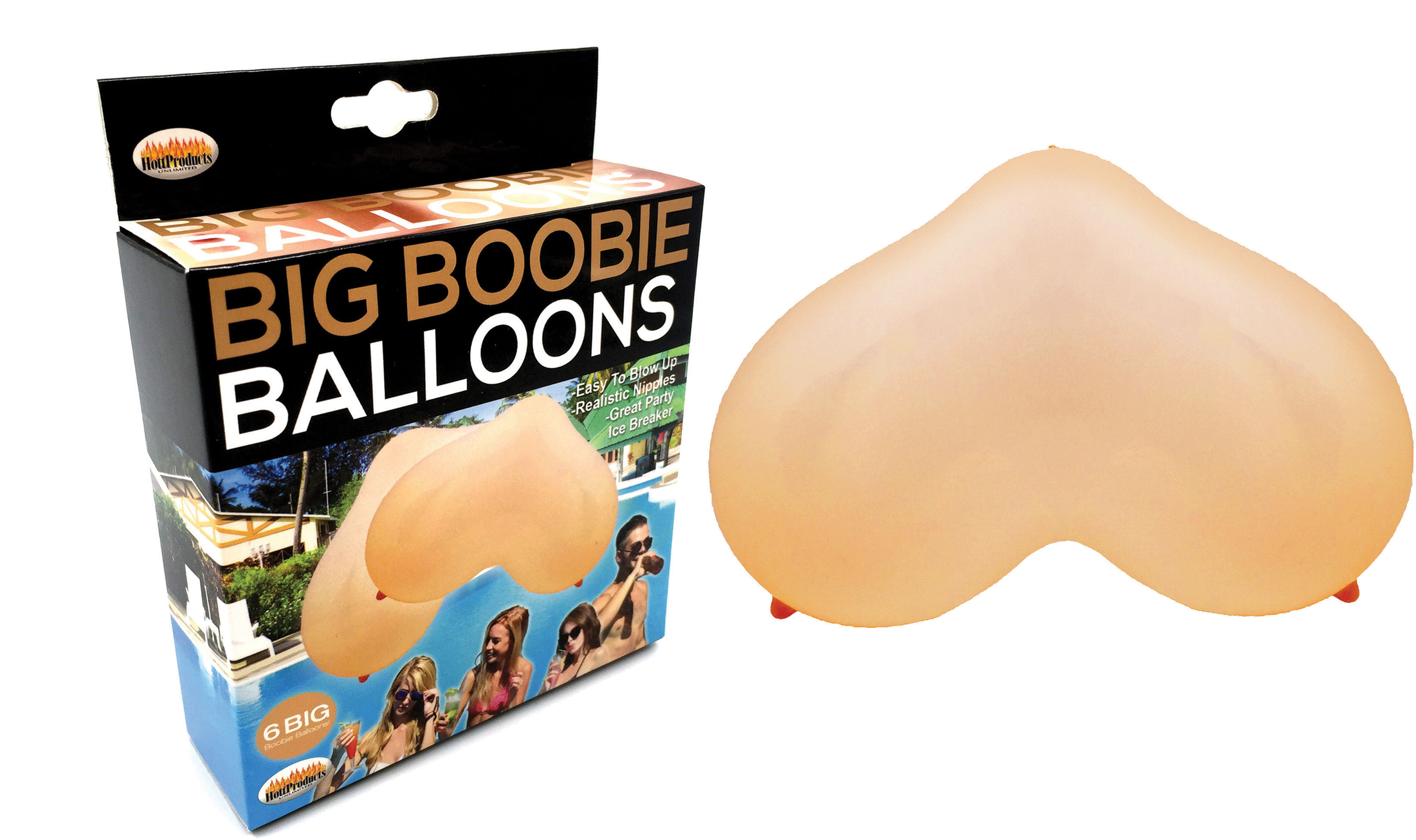 Big Boobie Balloons – 6 Pcs.