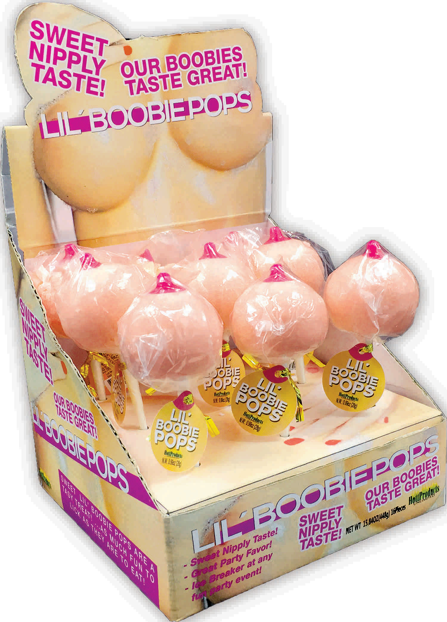 Lil Boobie Pops – 9 Piece P.O.P. Display