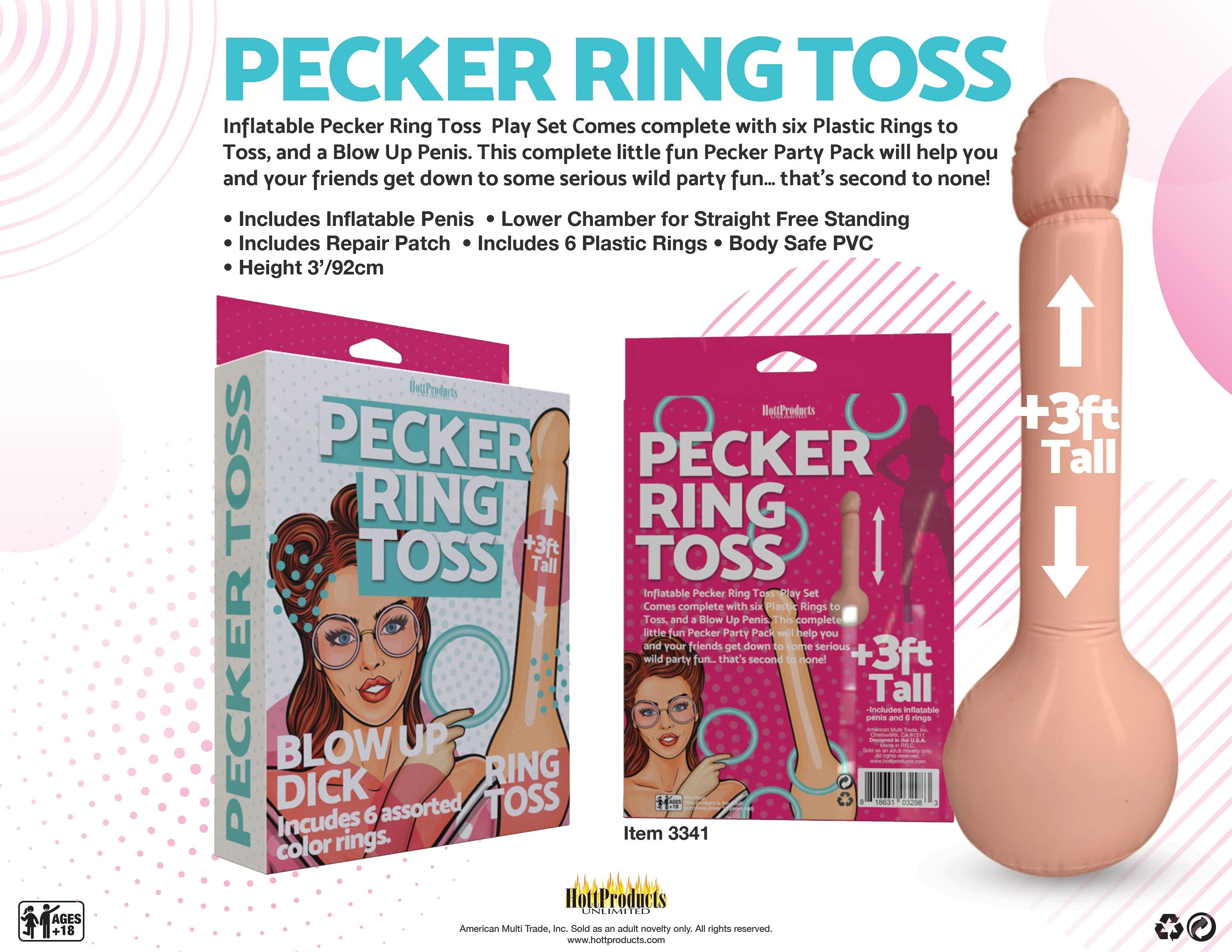 Inflatable Pecker Ring Toss