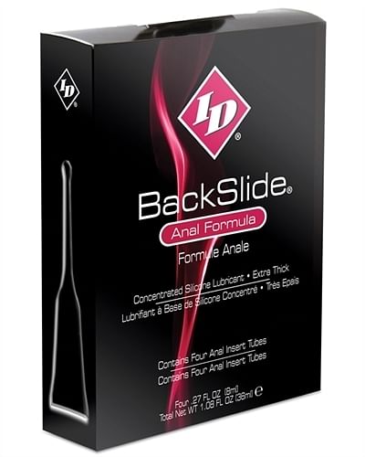 ID Backslide Silicone Lubricant 8ml Long Tube – 4pack