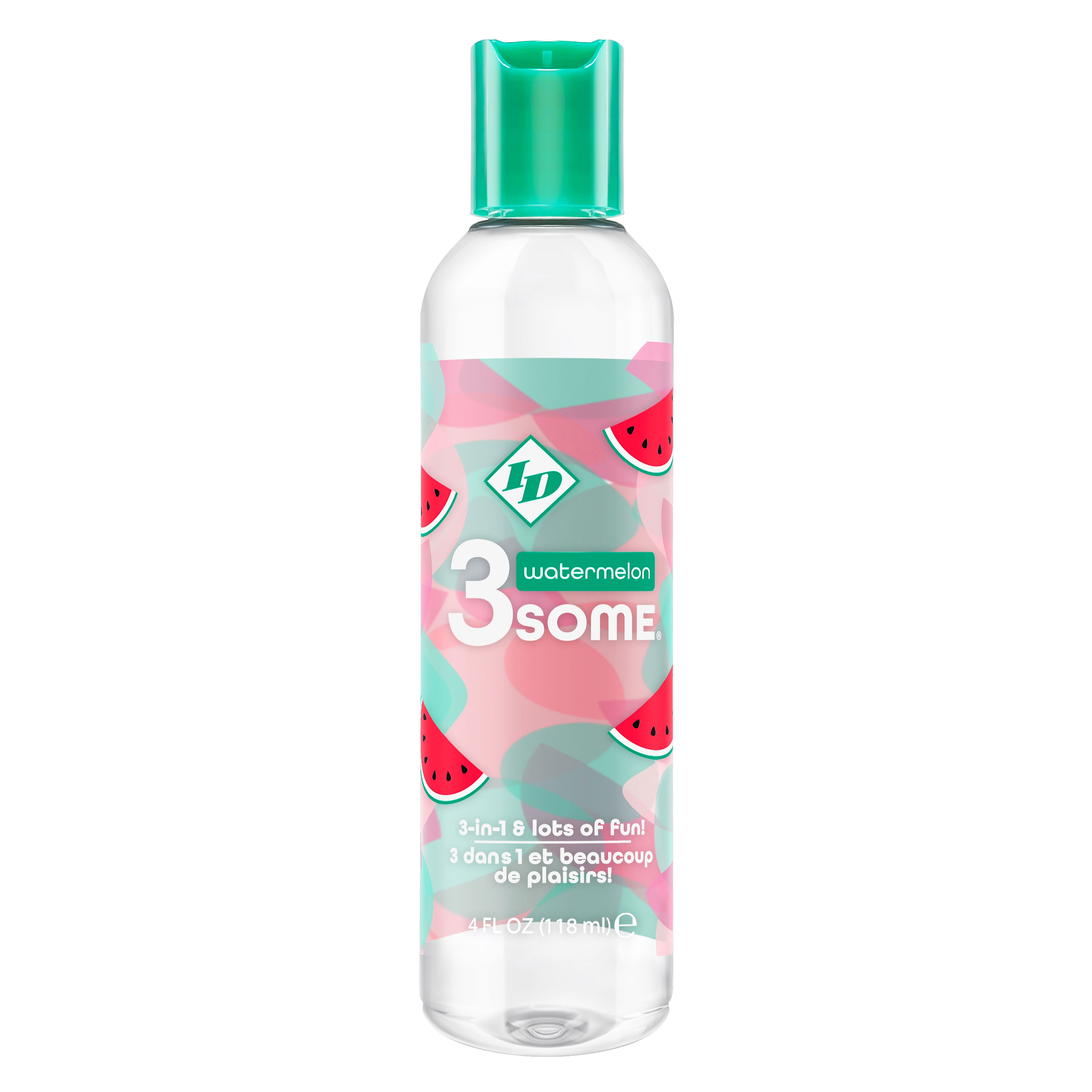 3some 3-in-1 Lubricant – Watermelon – 4 Fl. Oz.