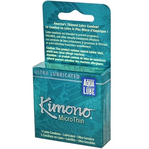 Kimono Microthin Plus Aqua Lube – 3 Pack