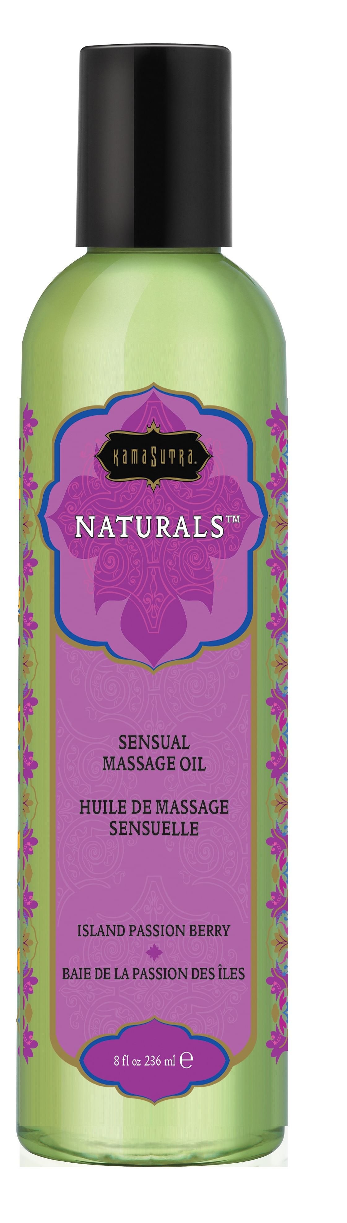 Naturals Massage Oil – Island Passion Berry – 8 Fl. Oz.