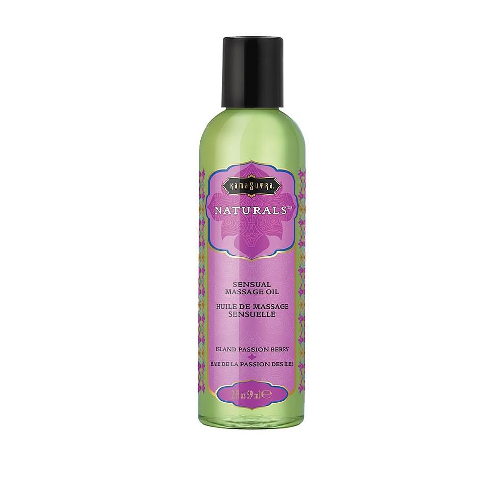 Naturals Massage Oil – Island Passion Berry – 2 Fl Oz (59 ml)