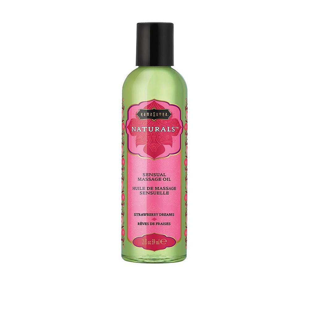 Naturals Massage Oil – Strawberry Dreams – 2 Fl Oz (59 ml)