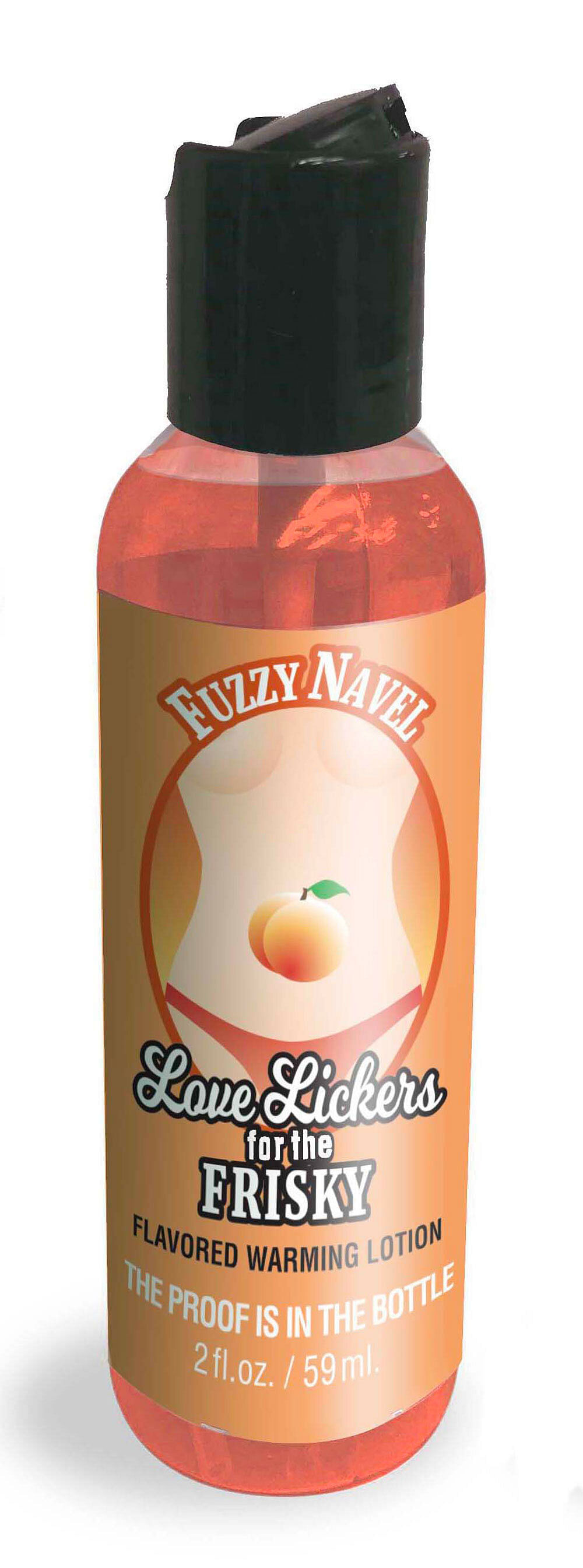 Love Lickers Massage Oil – Fuzzy Navel – 1.76 Fl.  Oz.