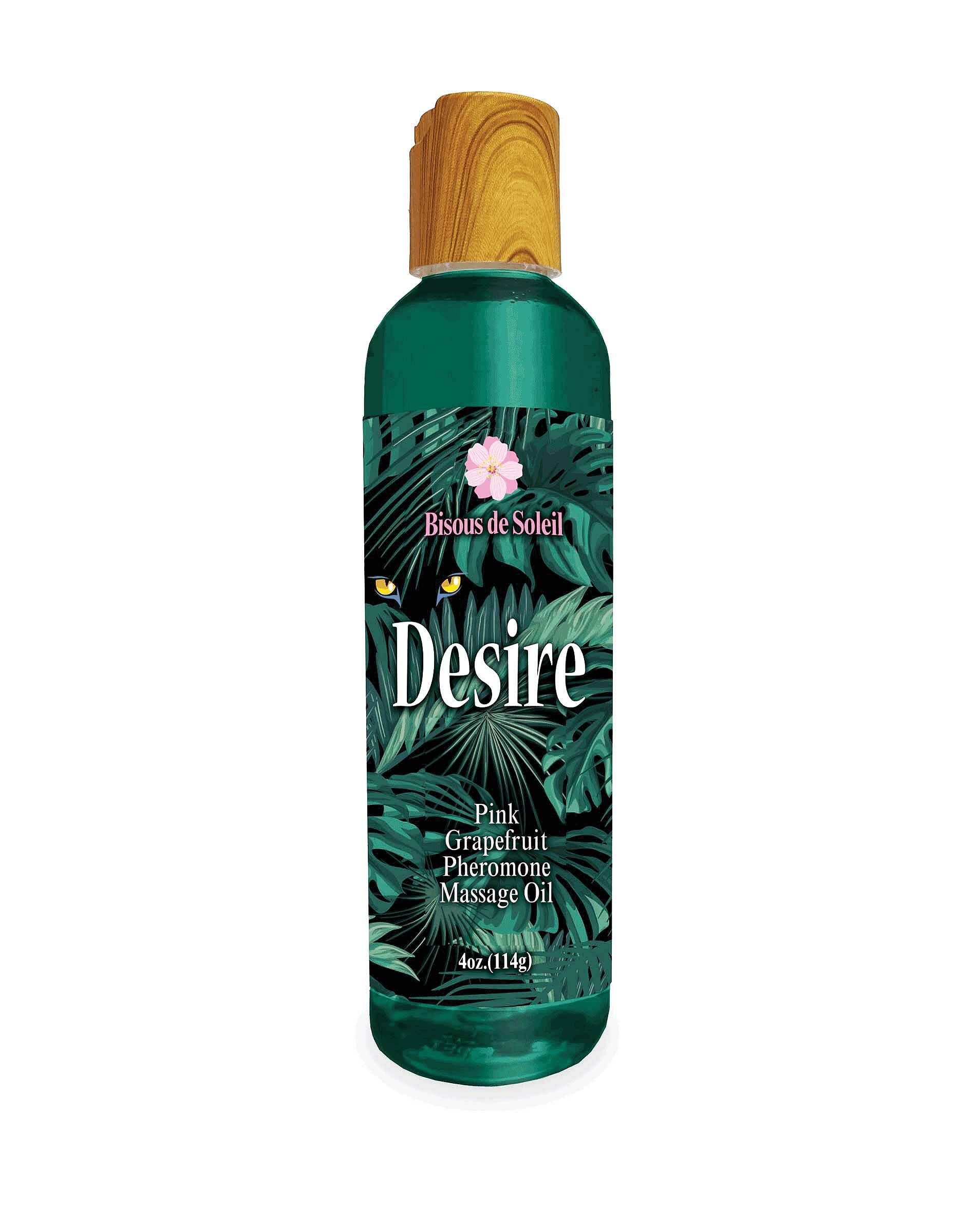 Desire Pheromone Massage Oil 4 Oz – Pink  Grapefruit