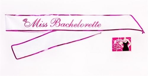 Miss Bachelorette Sash – White