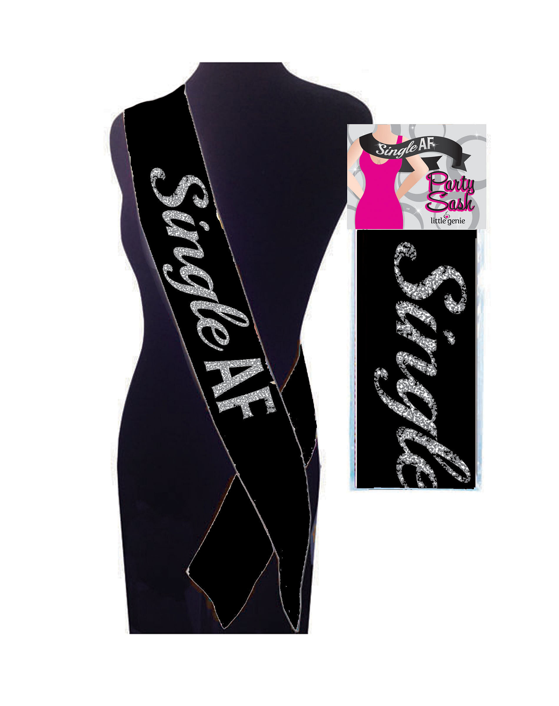 Single Af Sash – Black