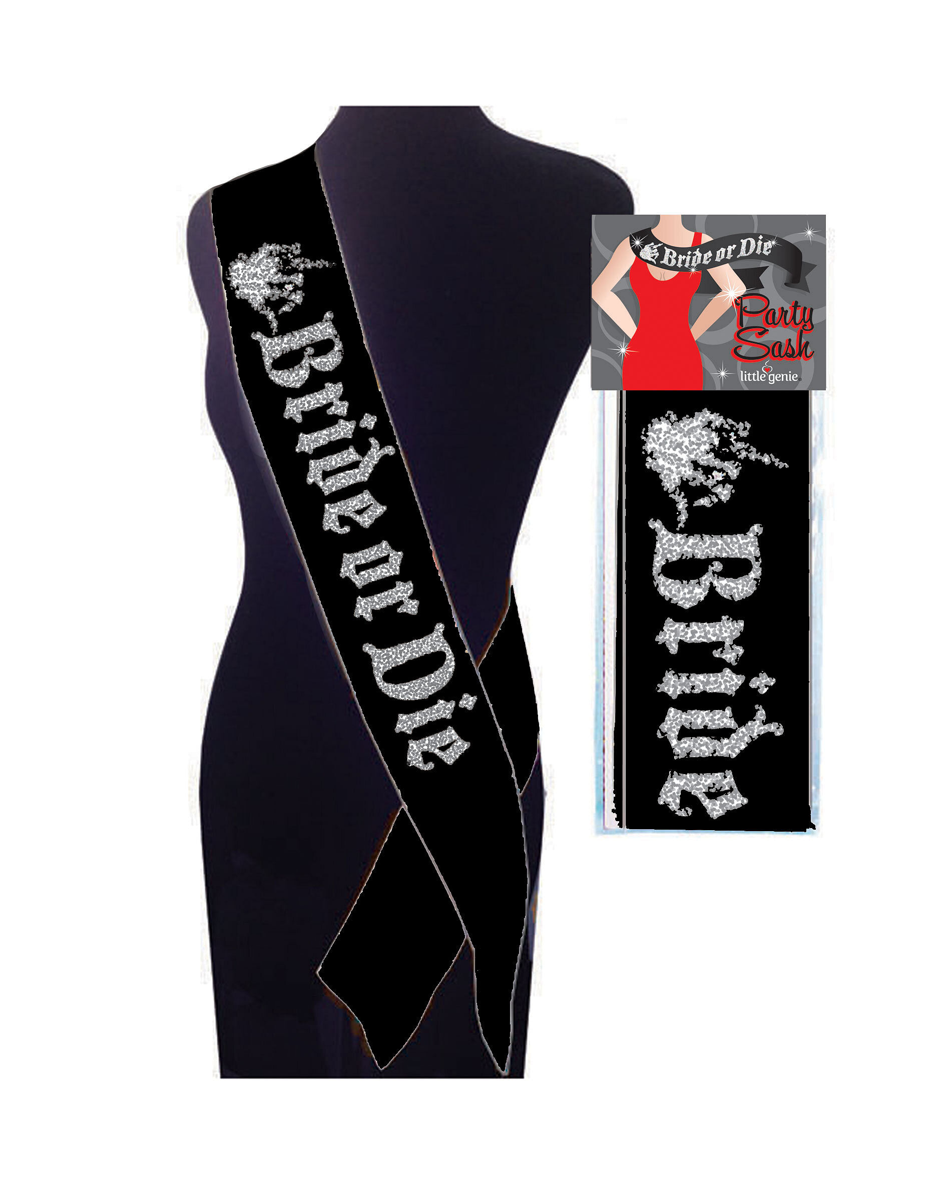 Bride or Die Sash – Black