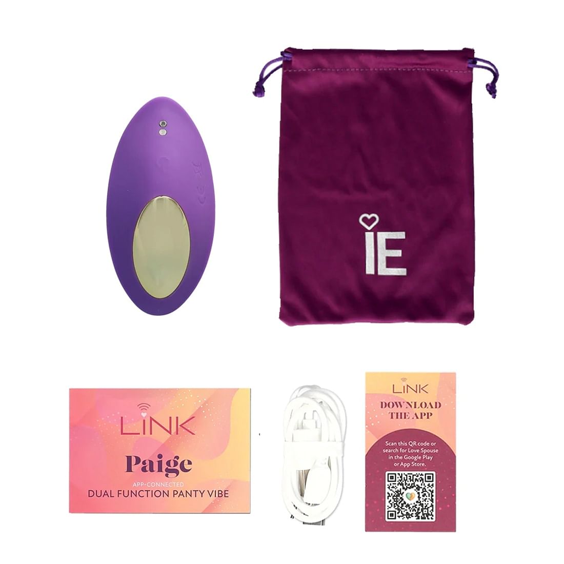 Link Paige – App Connected Dual Function Panty  Vibe – Purple