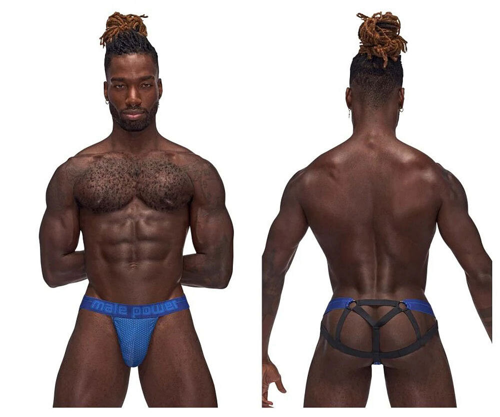 Sexagon Strappy Ring Jock – Small/medium – Royal