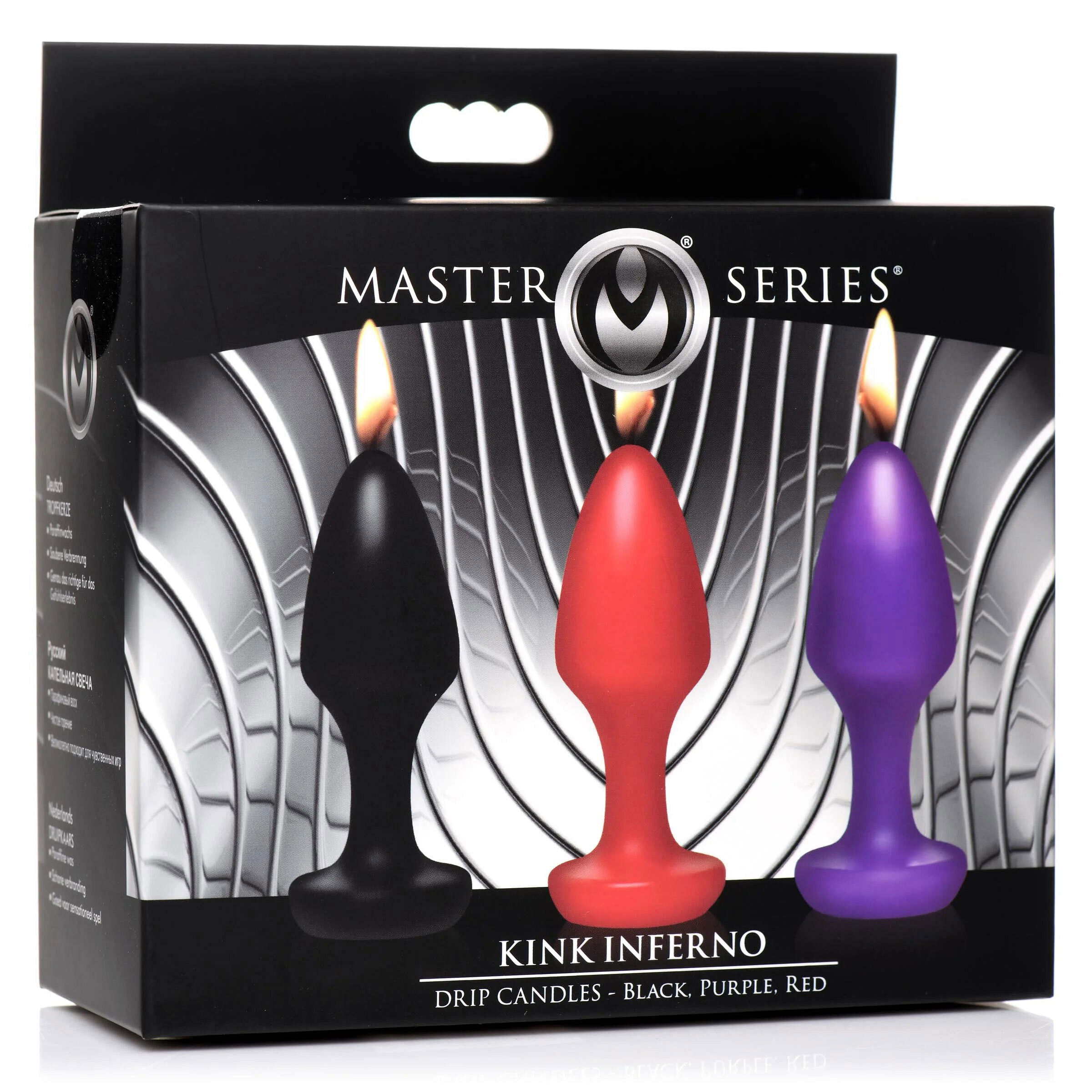 Kink Inferno Drip Candles – Black, Purple, Red