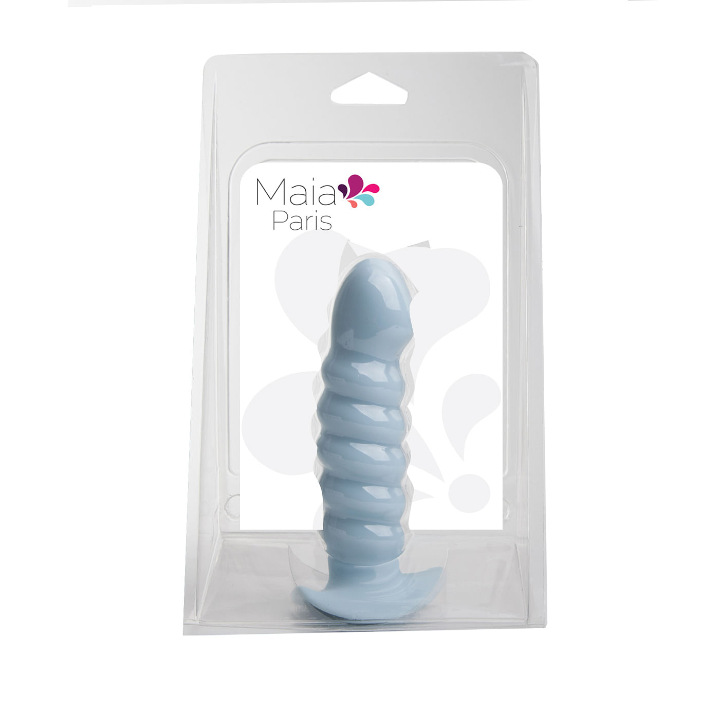 Paris Silicone Ribbed Dong – Blue