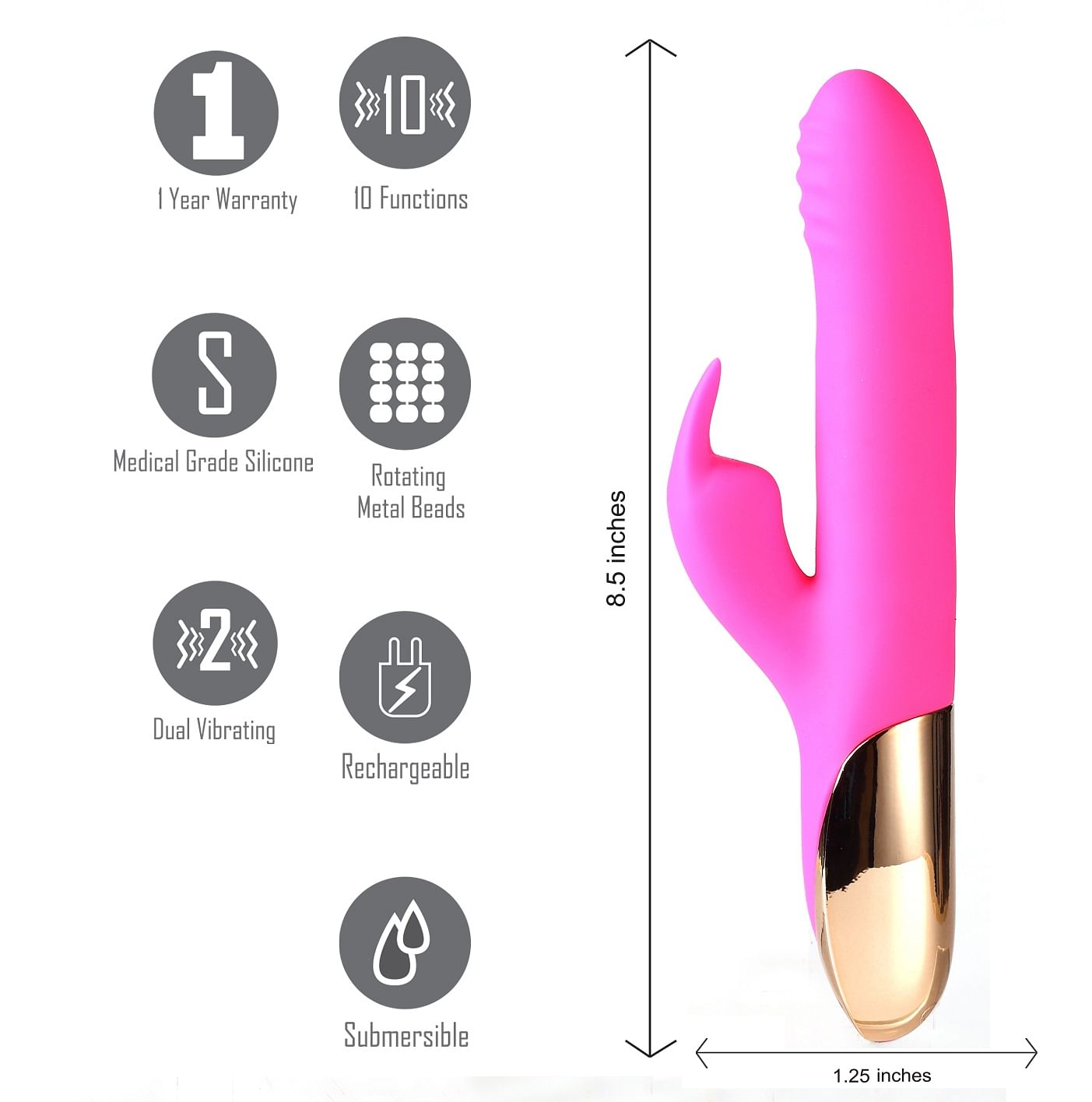 Dream 10/4 Function Rabbit Vibrator – Pink