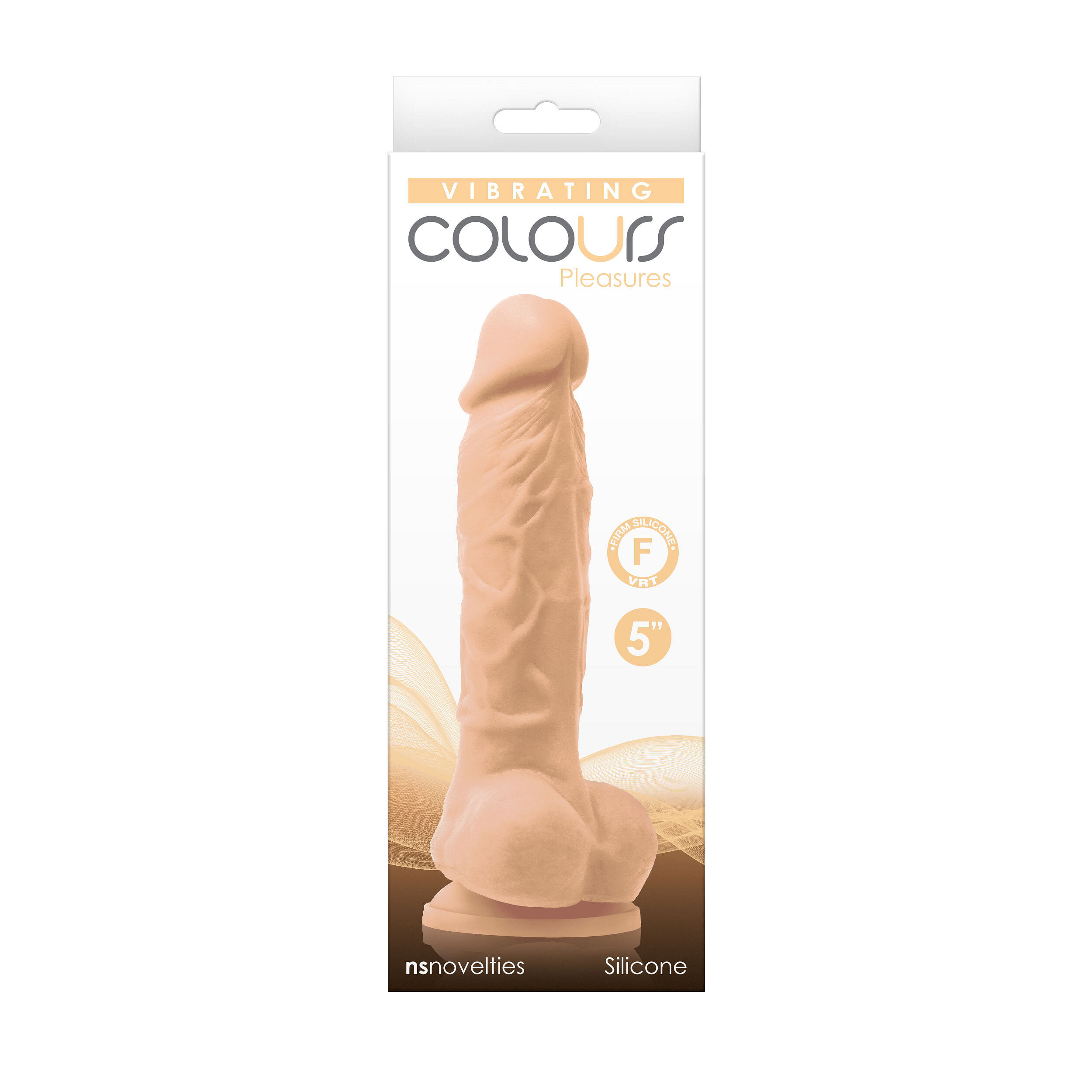 Colours – Pleasures – Vibrating – 5 Inch Dildo –  White