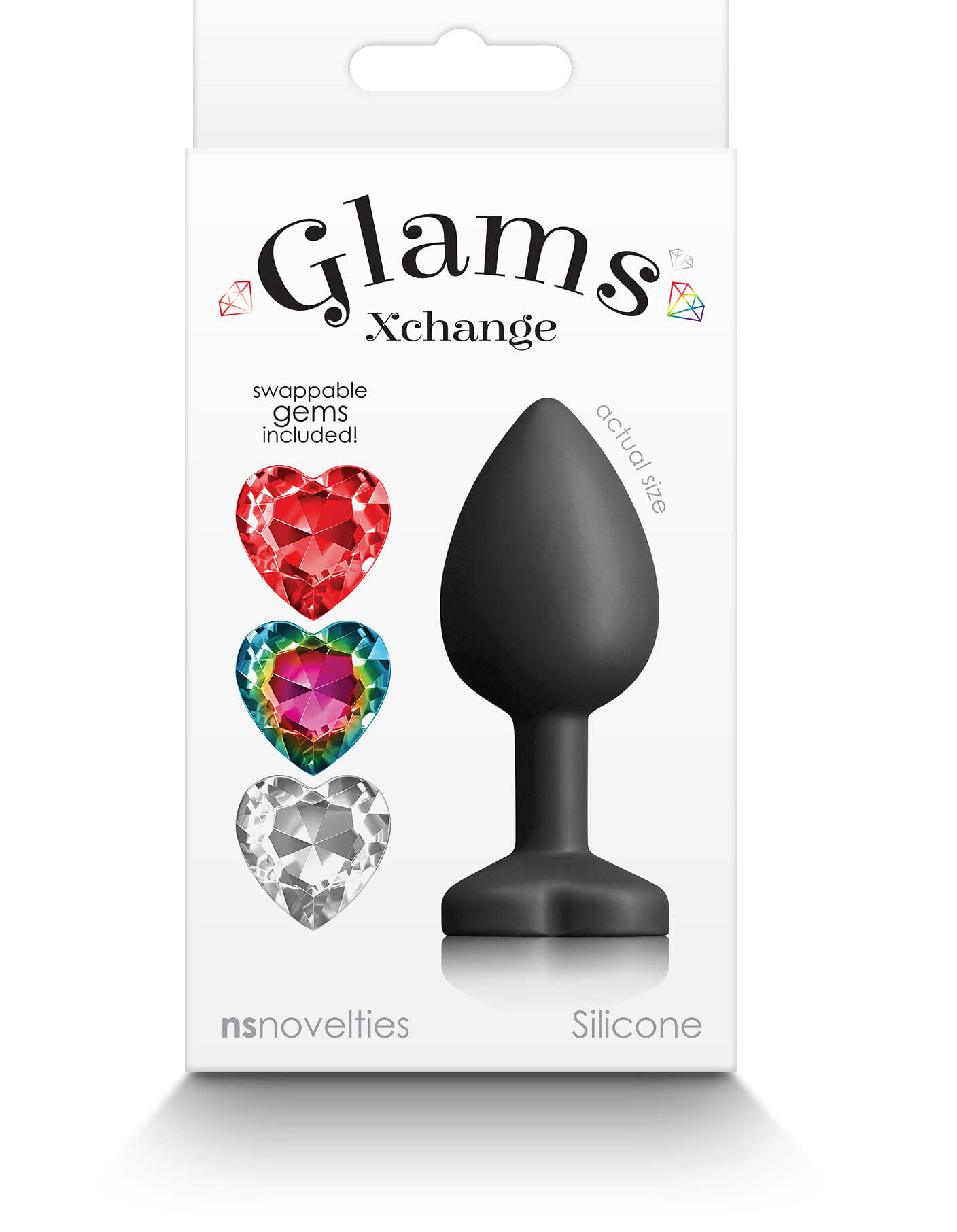 Glams Xchange Heart – Small – Black